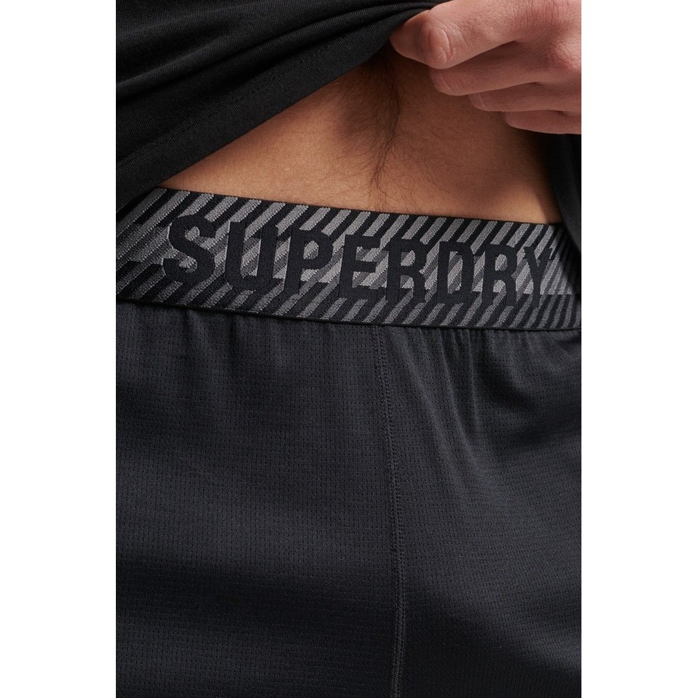 ΒΕΡΜΟΥΔΑ D1 SPORT CORE RELAXED ΑΝΔΡΙΚΗ SUPERDRY BLACK