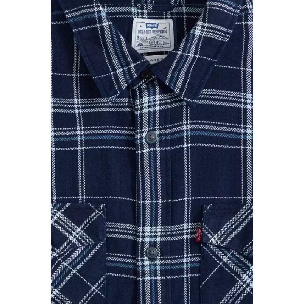 LEVIS RELAXED FIT WESTERN ΠΟΥΚΑΜΙΣΟ ΑΝΔΡΙΚΟ NAVY