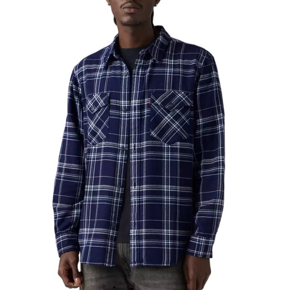 LEVIS RELAXED FIT WESTERN ΠΟΥΚΑΜΙΣΟ ΑΝΔΡΙΚΟ NAVY
