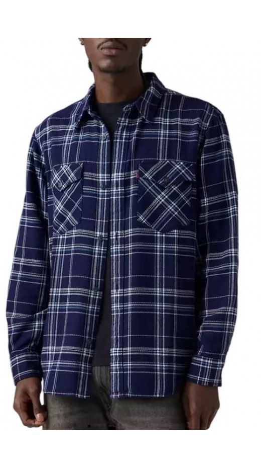 LEVIS RELAXED FIT WESTERN ΠΟΥΚΑΜΙΣΟ ΑΝΔΡΙΚΟ NAVY
