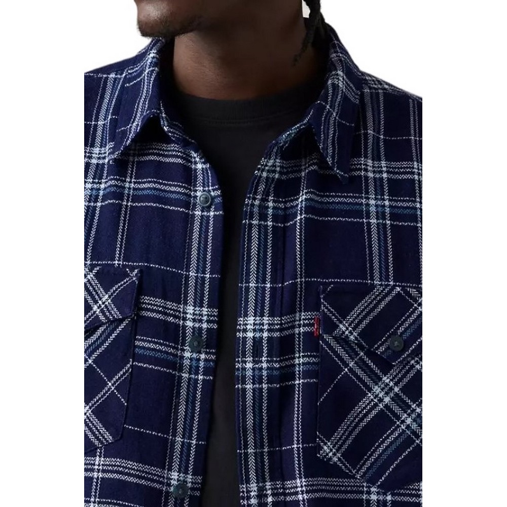 LEVIS RELAXED FIT WESTERN ΠΟΥΚΑΜΙΣΟ ΑΝΔΡΙΚΟ NAVY