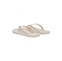 CALVIN KLEIN FLIP FLOP TPU METALLIC ΠΑΝΤΟΦΛΑ ΓΥΝΑΙΚΕΙΑ SILVER