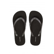 CALVIN KLEIN FLIP FLOP TPU METALLIC ΠΑΝΤΟΦΛΑ ΓΥΝΑΙΚΕΙΑ BLACK/BLACK