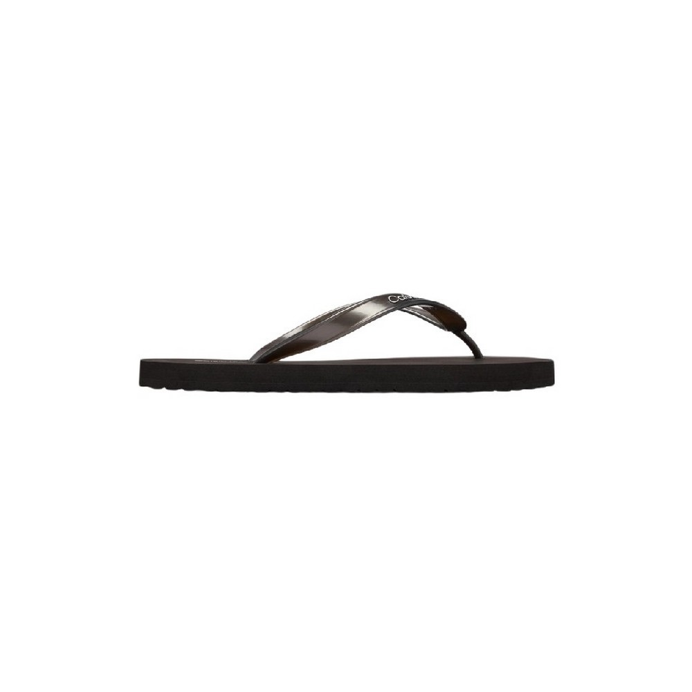 CALVIN KLEIN FLIP FLOP TPU METALLIC ΠΑΝΤΟΦΛΑ ΓΥΝΑΙΚΕΙΑ BLACK/BLACK