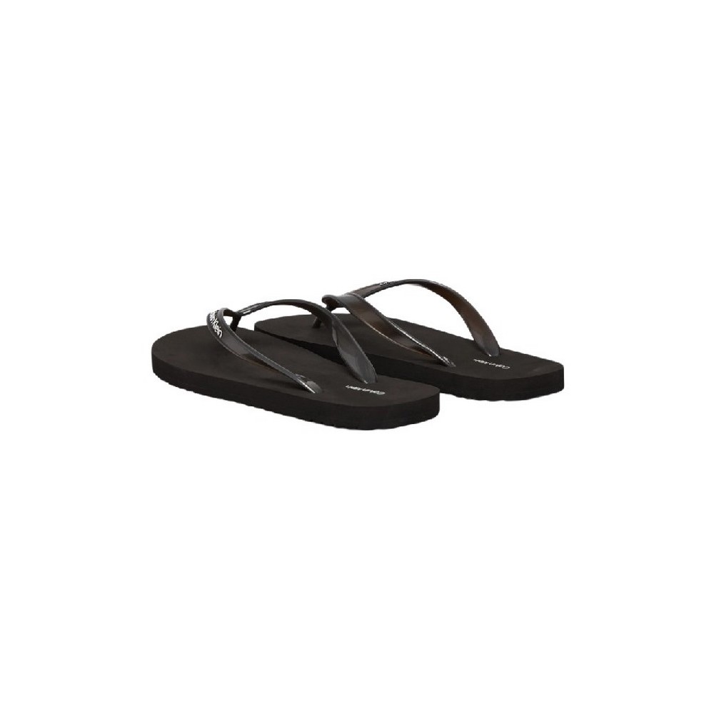 CALVIN KLEIN FLIP FLOP TPU METALLIC ΠΑΝΤΟΦΛΑ ΓΥΝΑΙΚΕΙΑ BLACK/BLACK