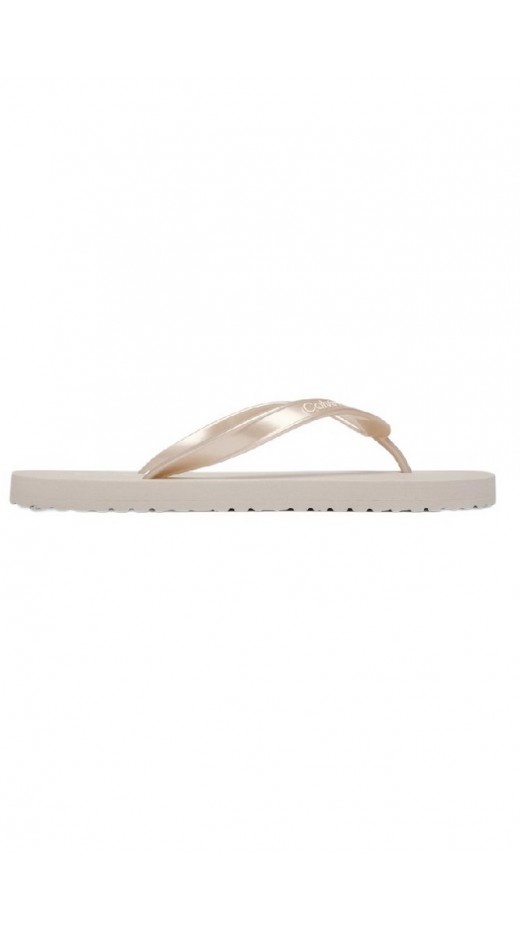 CALVIN KLEIN FLIP FLOP TPU METALLIC ΠΑΝΤΟΦΛΑ ΓΥΝΑΙΚΕΙΑ SILVER