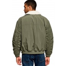 TOMMY JEANS FLAG AVIATOR JACKET ΜΠΟΥΦΑΝ ΑΝΔΡΙΚΟ OLIVE