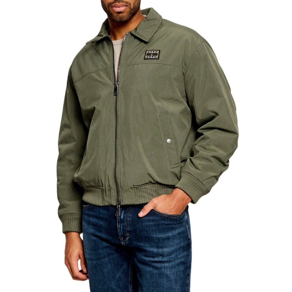 TOMMY JEANS FLAG AVIATOR JACKET ΜΠΟΥΦΑΝ ΑΝΔΡΙΚΟ OLIVE