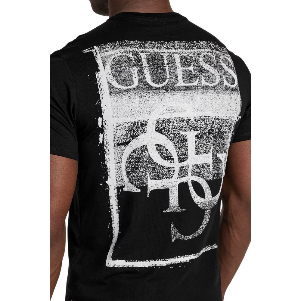 GUESS BSC PAINTERS TEE T-SHIRT ΜΠΛΟΥΖΑ ΑΝΔΡΙΚΗ BLACK