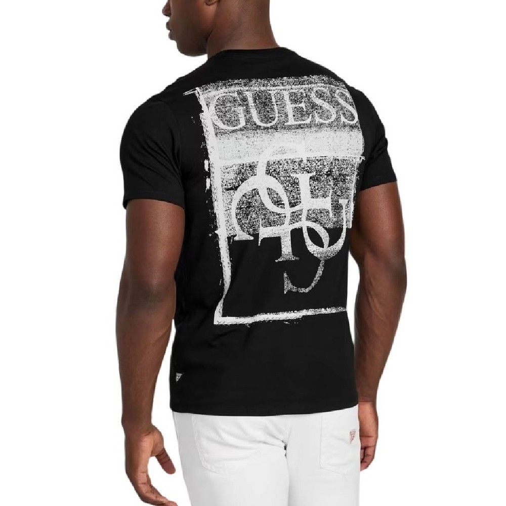 GUESS BSC PAINTERS TEE T-SHIRT ΜΠΛΟΥΖΑ ΑΝΔΡΙΚΗ BLACK