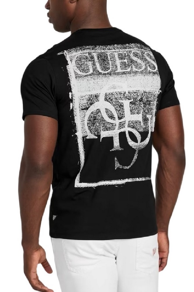 GUESS BSC PAINTERS TEE T-SHIRT ΜΠΛΟΥΖΑ ΑΝΔΡΙΚΗ BLACK