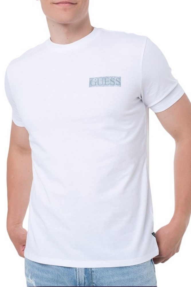 GUESS BSC PAINTERS TEE T-SHIRT ΜΠΛΟΥΖΑ ΑΝΔΡΙΚΗ WHITE