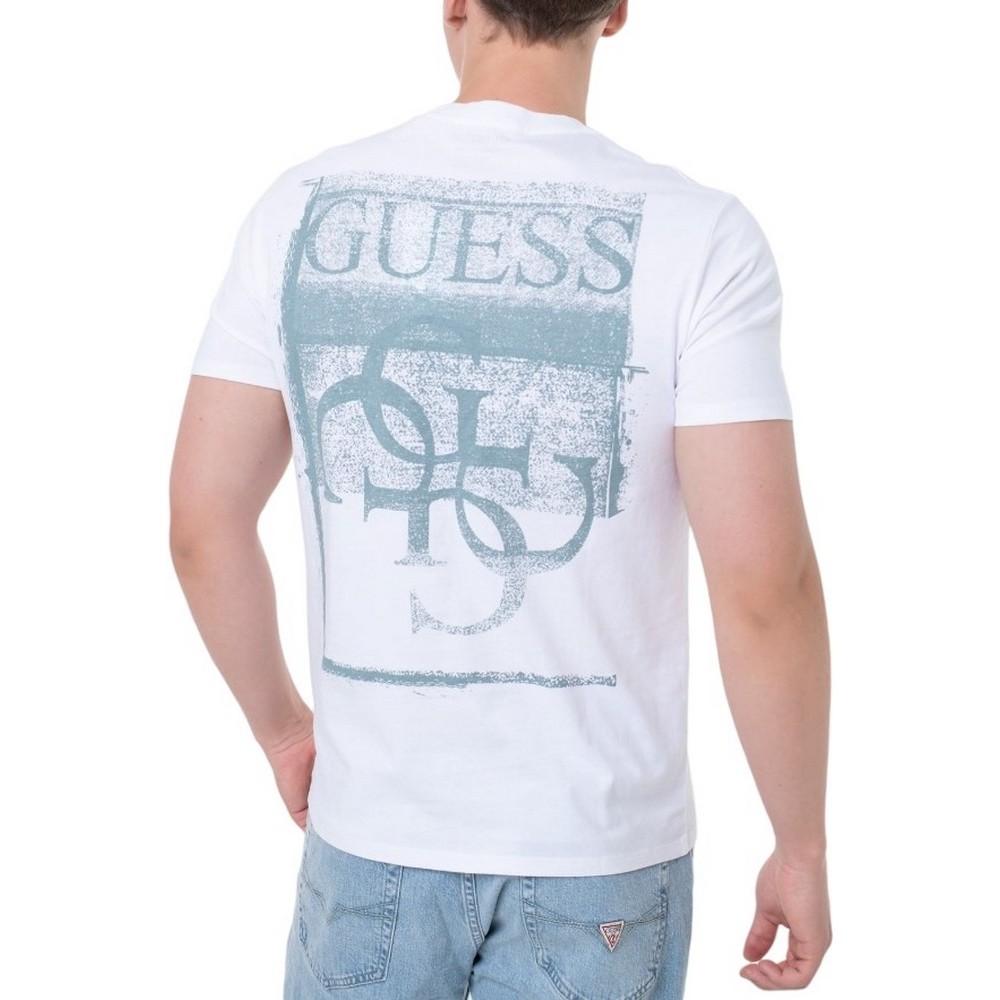 GUESS BSC PAINTERS TEE T-SHIRT ΜΠΛΟΥΖΑ ΑΝΔΡΙΚΗ WHITE