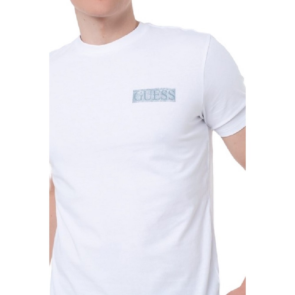 GUESS BSC PAINTERS TEE T-SHIRT ΜΠΛΟΥΖΑ ΑΝΔΡΙΚΗ WHITE