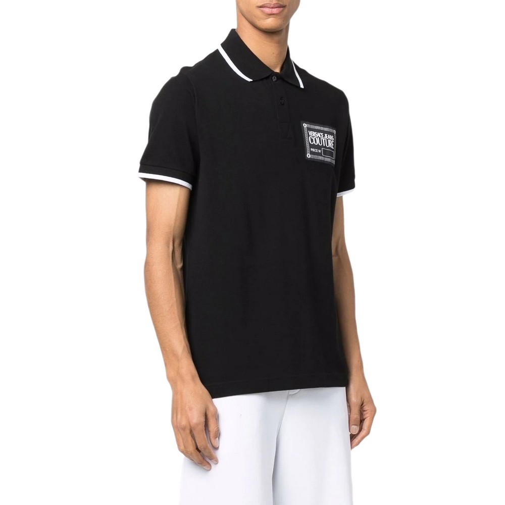 ΜΠΛΟΥΖΑ POLO  ΑΝΔΡΙΚΗ VERSACE JEANS COUTURE BLACK