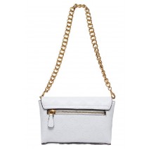 ΤΣΑΝΤΑ ZANELLE FLAP BAG ΓΥΝΑΙΚΕΙΑ GUESS WHITE