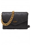 ΤΣΑΝΤΑ ZANELLE FLAP BAG ΓΥΝΑΙΚΕΙΑ GUESS BLACK