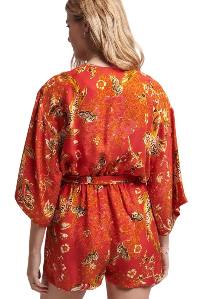 ΟΛΟΣΩΜΗ ΦΟΡΜΑ OVIN VINTAGE KIMONO DRAGON ΓΥΝΑΙΚΕΙΑ SUPERDRY RED