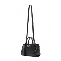GUESS IDRA SMALL SATCHEL ΤΣΑΝΤΑ ΓΥΝΑΙΚΕΙΑ BLACK