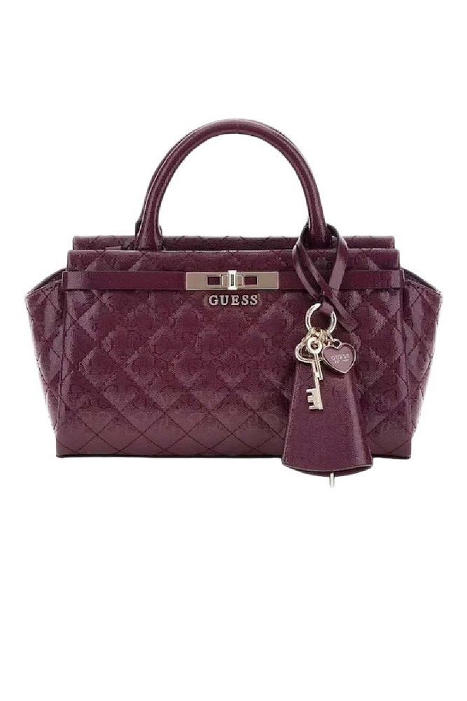 GUESS IDRA SMALL SATCHEL ΤΣΑΝΤΑ ΓΥΝΑΙΚΕΙΑ WINE
