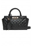 GUESS IDRA SMALL SATCHEL ΤΣΑΝΤΑ ΓΥΝΑΙΚΕΙΑ BLACK