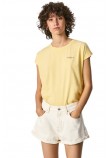 PEPE JEANS BLOOM T-SHIRT  ΓΥΝΑΙΚΕΙΟ YELLOW