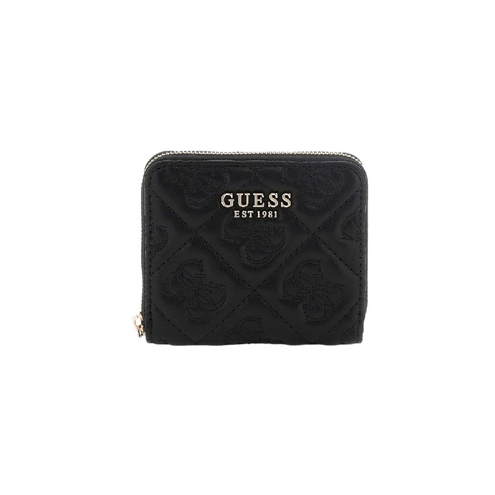 GUESS ADELASIA SLG SMALL ZIP AROUND ΠΟΡΤΟΦΟΛΙ ΓΥΝΑΙΚΕΙΟ BLACK