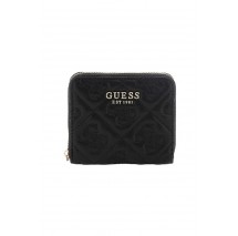 GUESS ADELASIA SLG SMALL ZIP AROUND ΠΟΡΤΟΦΟΛΙ ΓΥΝΑΙΚΕΙΟ BLACK