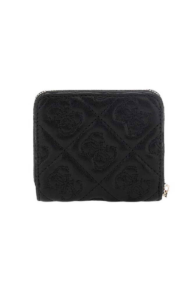 GUESS ADELASIA SLG SMALL ZIP AROUND ΠΟΡΤΟΦΟΛΙ ΓΥΝΑΙΚΕΙΟ BLACK