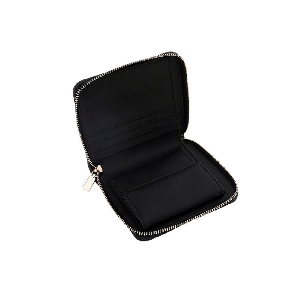 GUESS ADELASIA SLG SMALL ZIP AROUND ΠΟΡΤΟΦΟΛΙ ΓΥΝΑΙΚΕΙΟ BLACK