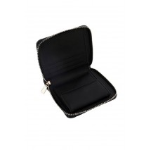 GUESS ADELASIA SLG SMALL ZIP AROUND ΠΟΡΤΟΦΟΛΙ ΓΥΝΑΙΚΕΙΟ BLACK