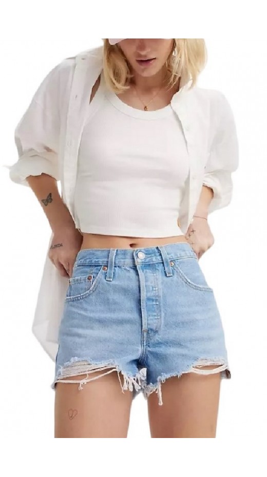 LEVIS 501® ORIGINAL SHORT ΣΟΡΤΣ ΓΥΝΑΙΚΕΙΟ LIGHT INDIGO
