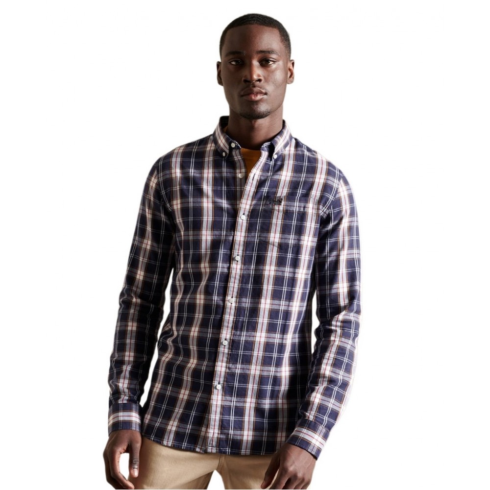 ΠΟΥΚΑΜΙΣΟ CLASSIC LONDON  ΑΝΔΡΙΚΟ SUPERDRY BLUE