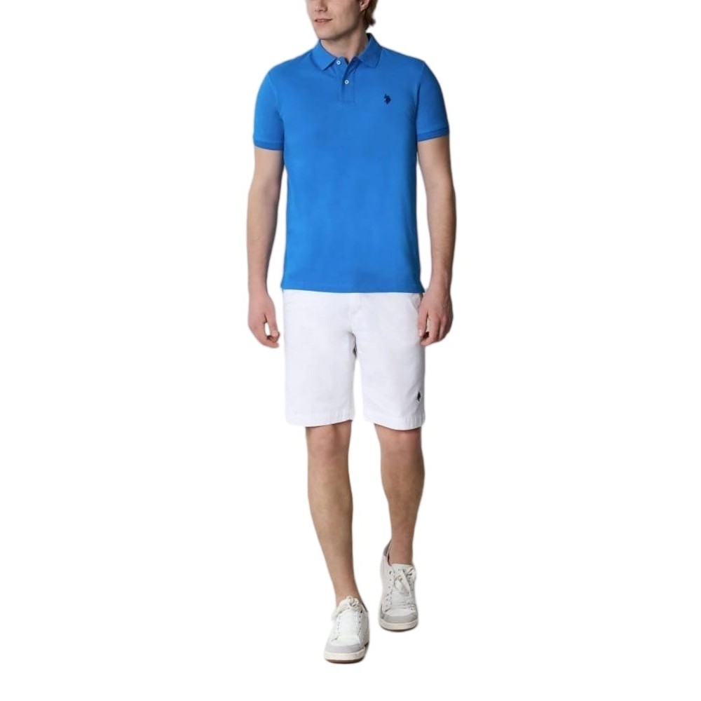 U.S POLO ASSN  41029 POLO T-SHIRT ΜΠΛΟΥΖΑ ΑΝΔΡΙΚΗ CIEL