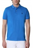 U.S POLO ASSN  41029 POLO T-SHIRT ΜΠΛΟΥΖΑ ΑΝΔΡΙΚΗ CIEL