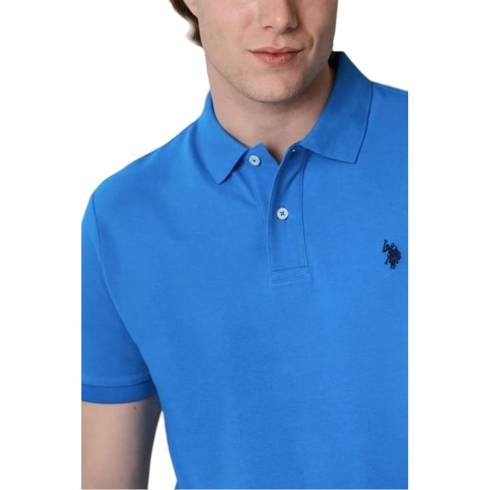 U.S POLO ASSN  41029 POLO T-SHIRT ΜΠΛΟΥΖΑ ΑΝΔΡΙΚΗ CIEL