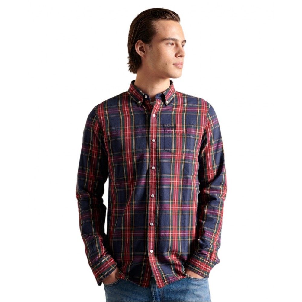 ΠΟΥΚΑΜΙΣΟ CLASSIC LONDON  ΑΝΔΡΙΚΟ SUPERDRY RED