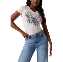 GUESS LEAF TRIANGLE TEE T-SHIRT ΜΠΛΟΥΖΑ ΓΥΝΑΙΚΕΙΑ ROSE