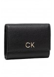 CALVIN KLEIN JEANS RE-LOCK TRIFOLD PBL ΑΞΕΣΟΥΑΡ ΠΟΡΤΟΦΟΛΙ ΓΥΝΑΙΚΕΙΟ BLACK