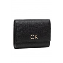 CALVIN KLEIN JEANS RE-LOCK TRIFOLD PBL ΑΞΕΣΟΥΑΡ ΠΟΡΤΟΦΟΛΙ ΓΥΝΑΙΚΕΙΟ BLACK