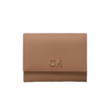 CALVIN KLEIN JEANS RE-LOCK TRIFOLD PBL ΑΞΕΣΟΥΑΡ ΠΟΡΤΟΦΟΛΙ ΓΥΝΑΙΚΕΙΟ BEIGE