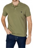 U.S POLO ASSN  41029 POLO T-SHIRT ΜΠΛΟΥΖΑ ΑΝΔΡΙΚΗ KHAKI