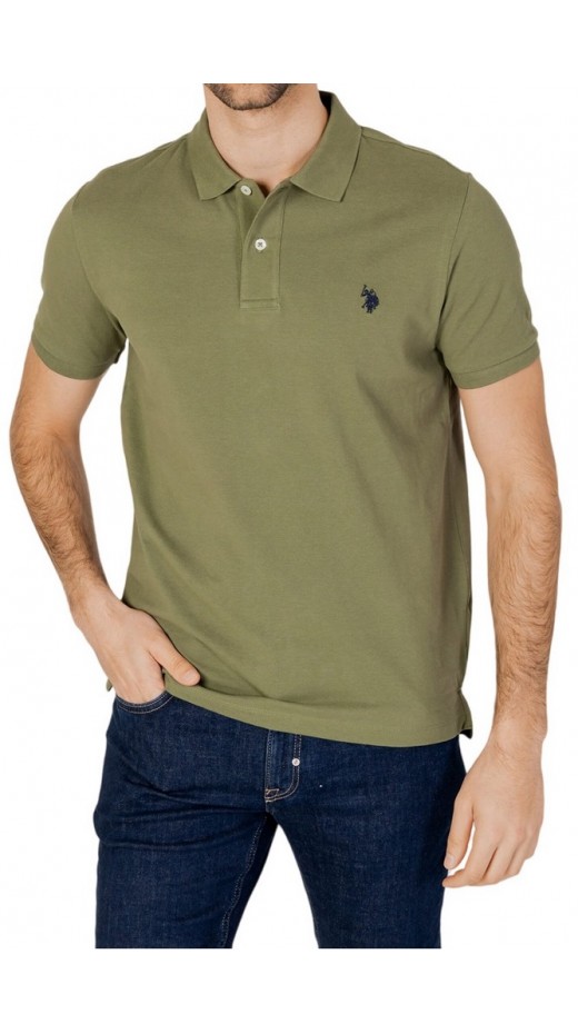 U.S POLO ASSN  41029 POLO T-SHIRT ΜΠΛΟΥΖΑ ΑΝΔΡΙΚΗ KHAKI