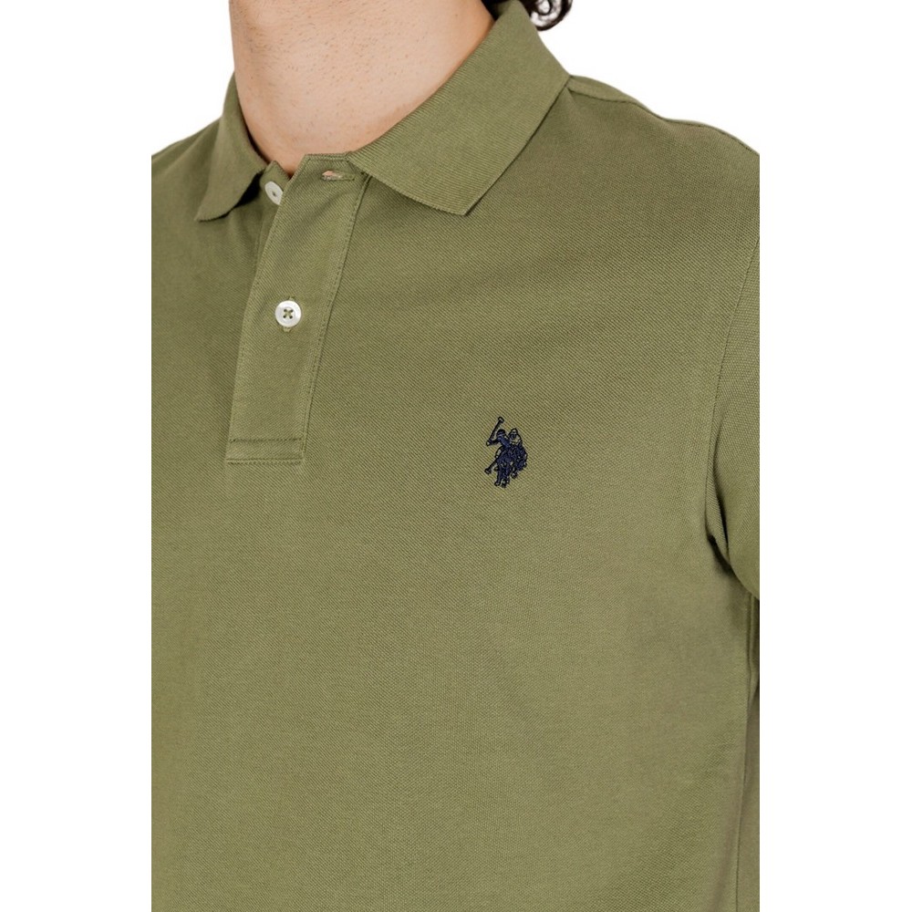 U.S POLO ASSN  41029 POLO T-SHIRT ΜΠΛΟΥΖΑ ΑΝΔΡΙΚΗ KHAKI