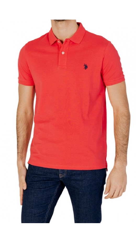 U.S POLO ASSN  41029 POLO T-SHIRT ΜΠΛΟΥΖΑ ΑΝΔΡΙΚΗ CORAL