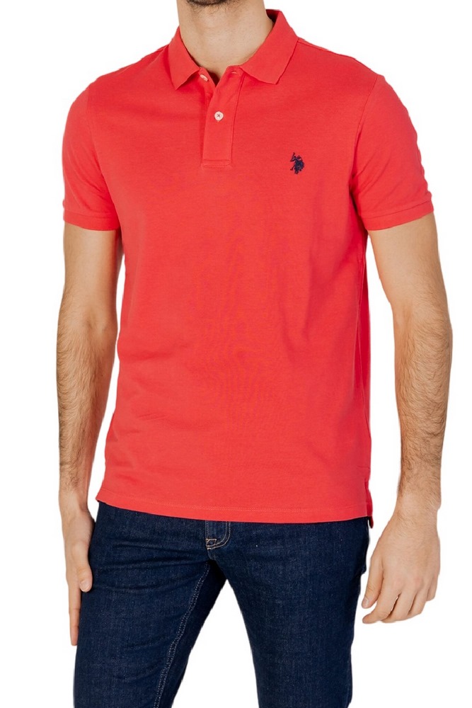 U.S POLO ASSN  41029 POLO T-SHIRT ΜΠΛΟΥΖΑ ΑΝΔΡΙΚΗ CORAL