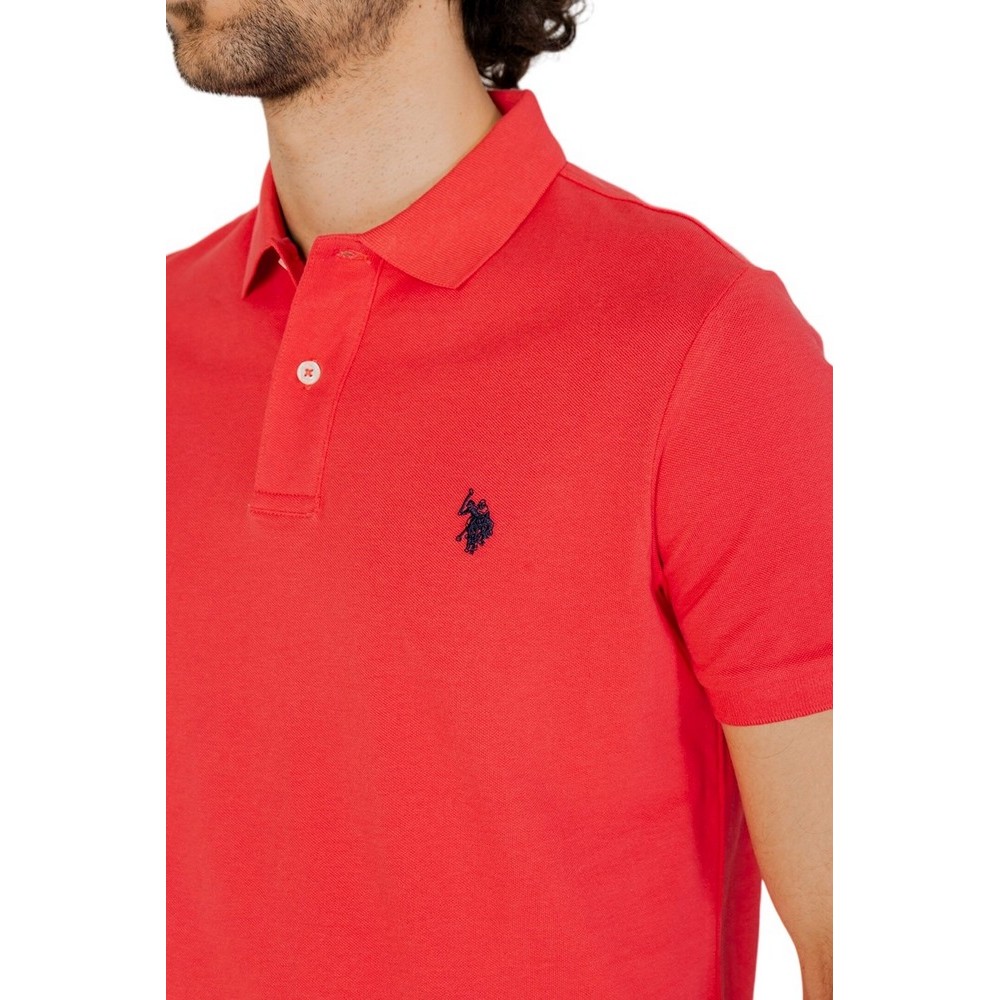 U.S POLO ASSN  41029 POLO T-SHIRT ΜΠΛΟΥΖΑ ΑΝΔΡΙΚΗ CORAL