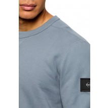 CALVIN KLEIN JEANS LS EU 350TERRY BADGE CN SWEATSHI ΦΟΥΤΕΡ ΜΠΛΟΥΖΑ ΑΝΔΡΙΚΗ STEEL GRAY