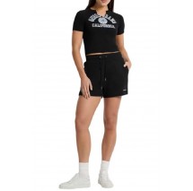 GUESS JEANS REG EMBRO SHORTS ΣΟΡΤΣ ΓΥΝΑΙΚΕΙΟ BLACK