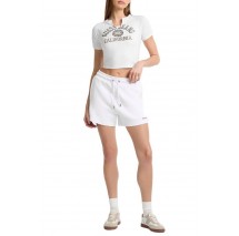 GUESS JEANS REG EMBRO SHORTS ΣΟΡΤΣ ΓΥΝΑΙΚΕΙΟ WHITE